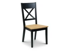 Julian Bowen Julian Bowen Hockley Black and Light Oak Dining Chair