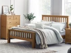 Julian Bowen Julian Bowen Mallory 4ft6 Double Oak Wooden Bed Frame