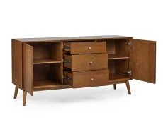 Julian Bowen Julian Bowen Lowry Cherry Ash 2 Door 3 Drawer Sideboard