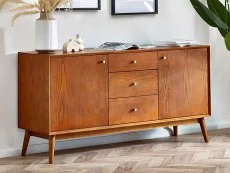 Julian Bowen Julian Bowen Lowry Cherry Ash 2 Door 3 Drawer Sideboard