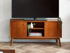 Julian Bowen Julian Bowen Lowry Cherry Ash 2 Door TV Cabinet