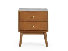 Julian Bowen Julian Bowen Lowry Cherry Ash 2 Drawer Bedside Table