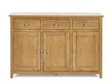 Julian Bowen Julian Bowen Mallory Oak 3 Door 3 Drawer Sideboard