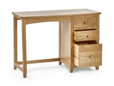 Julian Bowen Julian Bowen Mallory Oak Single Pedestal Dressing Table Set