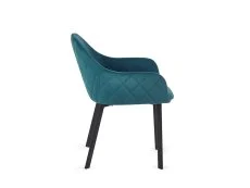 Julian Bowen Julian Bowen Lima Teal Velvet Dining Chair