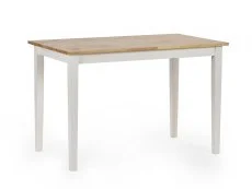 Julian Bowen Julian Bowen Linwood 114cm White and Oak Dining Table