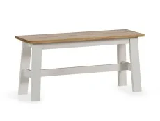 Julian Bowen Julian Bowen Linwood 95cm White and Oak Dining Bench