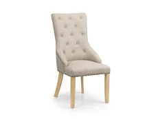 Julian Bowen Julian Bowen Loire Oatmeal Fabric Dining Chair