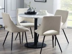 Julian Bowen Julian Bowen Luca 80cm Marble Effect Dining Table