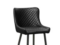 Julian Bowen Julian Bowen Luxe Black Faux Leather Bar Stool