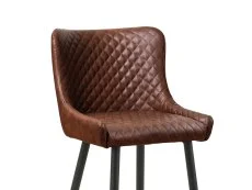 Julian Bowen Julian Bowen Luxe Brown Faux Leather Bar Stool