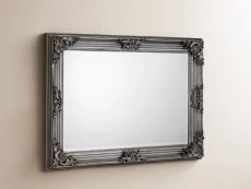 Julian Bowen Julian Bowen Rococco Pewter Wall Mirror