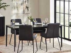 Julian Bowen Julian Bowen Miami 120cm Slate Grey Dining Table