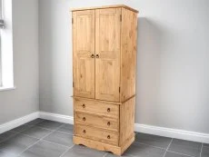 Core Products Core Corona 2 Door 3 Drawer Pine Wooden Wardrobe