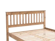 Core Products Core Corona 4ft6 Double Antique Waxed Pine Wooden Bed Frame