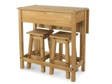 Core Products Core Corona Pine Breakfast Drop Leaf Table and 2 Stools Set