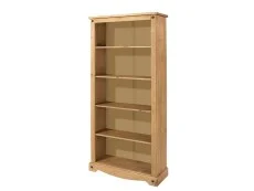 Core Products Core Corona Waxed Pine Tall Wooden Bookcase