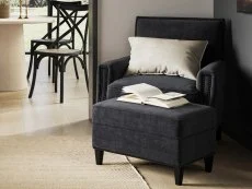 LPD Atticus Grey Linen Armchair