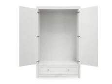 LPD LPD Ives White 2 Door 1 Drawer Wardrobe