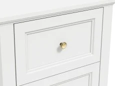 LPD LPD Ives White 2 Drawer Bedside Table