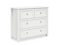 LPD LPD Ives White 2+2 Drawer Chest of Drawers