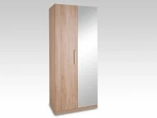 Harmony Clearance - Harmony Holborn Oak 2 Door 1 Mirror Double Wardrobe