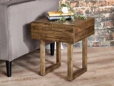 Julian Bowen Julian Bowen Woburn Reclaimed Pine 1 Drawer Lamp Table