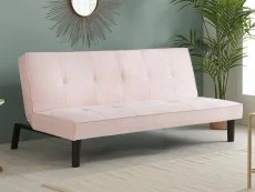 Birlea Furniture & Beds Birlea Aurora Pink Velvet Sofa Bed