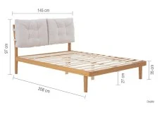 Birlea Furniture & Beds Birlea Ander 4ft6 Oak Wooden Bed Frame