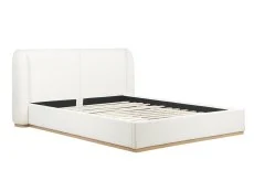 Birlea Furniture & Beds Birlea Eden 4ft6 Double White Boucle Fabric Bed Frame