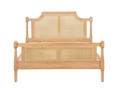 Birlea Furniture & Beds Birlea Geneva 5ft King Size Rattan and Oak Wooden Bed Frame