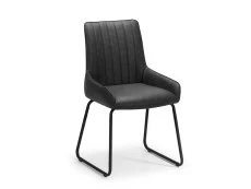 Julian Bowen Julian Bowen Soho Black Faux Leather Dining Chair