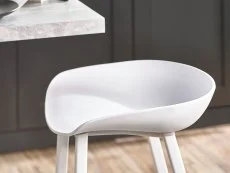 Julian Bowen Julian Bowen Renzo White Bar Stool