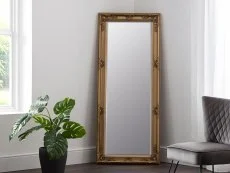 Julian Bowen Julian Bowen Palais Gold Effect Lean-To Mirror