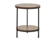 Julian Bowen Julian Bowen Tribeca Walnut Effect Round Lamp Table