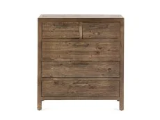 ASC ASC Hatton Reclaimed Pine 3+2 Drawer Chest of Drawers (Assembled)