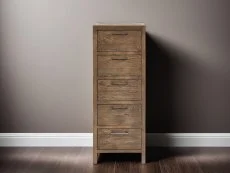 ASC ASC Hatton Reclaimed Pine 5 Drawer Tall Chest of Drawers (Assembled)