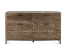 ASC ASC Hatton Reclaimed Pine 3+3 Drawer Chest of Drawers (Assembled)