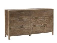 ASC ASC Hatton Reclaimed Pine 3+3 Drawer Chest of Drawers (Assembled)