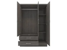 Seconique Seconique Nevada Black 4 Piece Medium Bedroom Furniture Package