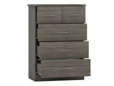 Seconique Seconique Nevada Black 4 Piece Medium Bedroom Furniture Package