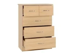 Seconique Seconique Nevada Sonoma Oak 4 Piece Medium Bedroom Furniture Package