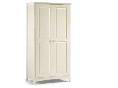 Julian Bowen Clearance - Julian Bowen Cameo 2 Door Ivory Wooden Double Wardrobe