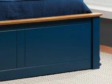 ASC ASC Sydney 3ft Single Navy Blue Wooden Ottoman Bed Frame