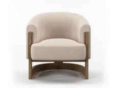 Kyoto Kyoto Lennox Natural Fabric Accent Chair