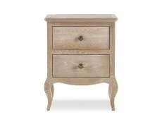 Julian Bowen Julian Bowen Camille Limed Oak 2 Drawer Bedside Table