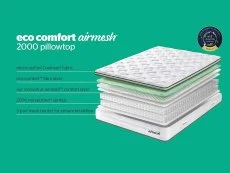 Silentnight Silentnight Airmesh Mirapocket 2000 Pillowtop 3ft Single Mattress