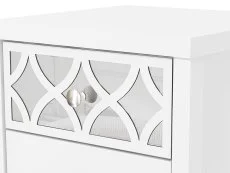 GFW GFW Arianna 3 Drawer White Wooden Bedside Table