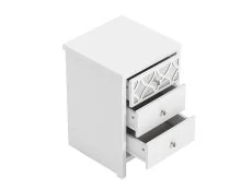 GFW GFW Arianna 3 Drawer White Wooden Bedside Table