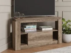 GFW GFW Canyon Oak 1 Drawer Corner TV Cabinet